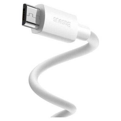 Кабель Baseus Simple Wisdom Data Cable Kit USB To Micro 2.1A (2PCS/Set)1.5m (TZCAMZJ-02) White Кабель Baseus Simple Wisdom Data Cable Kit USB To Micro 2.1A (2PCS/Set)1.5m (TZCAMZJ-02) White