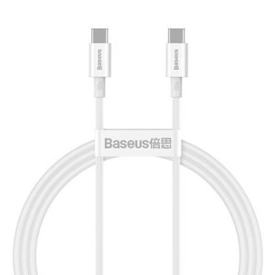 Кабель Baseus Superior Type-C/Type-C 100W (1m) CALD000202 White