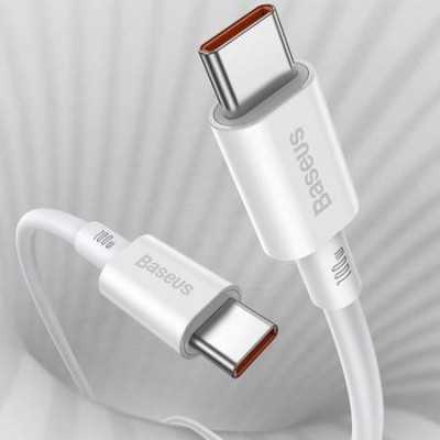 Кабель Baseus Superior Type-C/Type-C 100W (1m) CALD000202 White