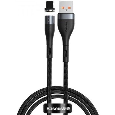 Кабель Baseus Zinc Fabric Magnetic Lightning (CALXC-KG1) Black/Gray 1m Кабель Baseus Zinc Fabric Magnetic Lightning (CALXC-KG1) Black/Gray 1m