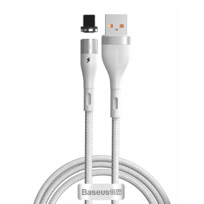 Кабель Baseus Zinc Magnetic Safe Fast Charging Lightning 2.4A (1m) CALXC-K02 (white) Кабель Baseus Zinc Magnetic Safe Fast Charging Lightning 2.4A (1m) CALXC-K02 (white)