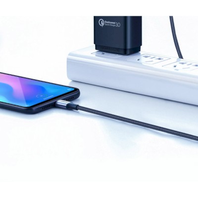 Кабель UGREEN US288 USB 2.0 To USB Type-C Cable Nickel Plating Aluminum Braid 3A 0.25m (60124) Black Кабель UGREEN US288 USB 2.0 To USB Type-C Cable Nickel Plating Aluminum Braid 3A 0.25m (60124) Black