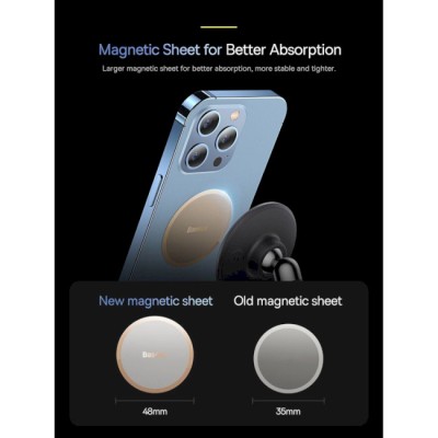Автомобільний тримач Baseus C01 Magnetic Phone Holder (Stick-on Version) SUCC000001 Black Автомобільний тримач Baseus C01 Magnetic Phone Holder (Stick-on Version) SUCC000001 Black