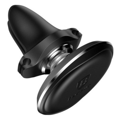 Автомобільний тримач Baseus Magnetic Air Vent Car Mount With Cable Clip SUGX-A01 Black Автомобільний тримач Baseus Magnetic Air Vent Car Mount With Cable Clip SUGX-A01 Black