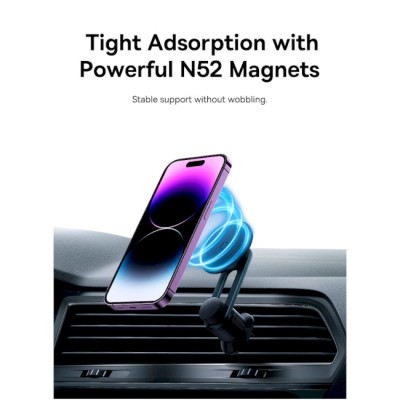 Автомобільний тримач Baseus MagPro Series Magnetic Car Mount (C40161200121-00) Black