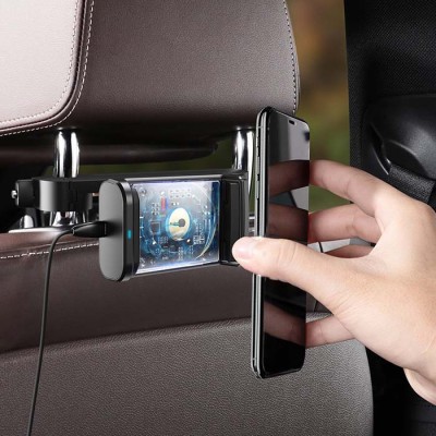 Автомобільний тримач Baseus Wireless Charger Energy Storage Backseat Holder (WXHZ-01) Black Автомобільний тримач Baseus Wireless Charger Energy Storage Backseat Holder (WXHZ-01) Black