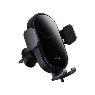 Автомобільний тримач Baseus с Беспроводной Зарядкой Baseus LightChaser 15W (C40355900121-00) black