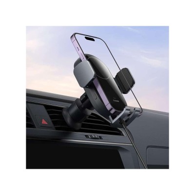Автомобільний тримач Baseus с Беспроводной Зарядкой Baseus LightChaser 15W (C40355900121-00) black
