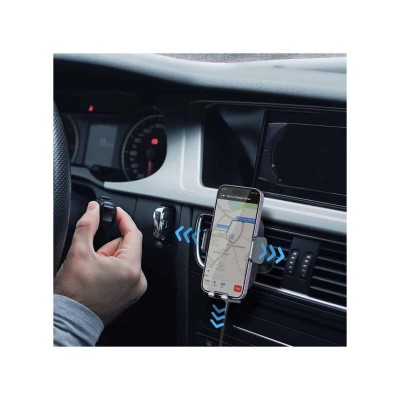 Автомобільний тримач Baseus с Беспроводной Зарядкой Baseus LightChaser 15W (C40355900121-00) black