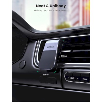 Автомобільний тримач UGREEN LP290 Waterfall-Shaped Magnetic Phone Holder (80712B) Black Автомобільний тримач UGREEN LP290 Waterfall-Shaped Magnetic Phone Holder (80712B) Black