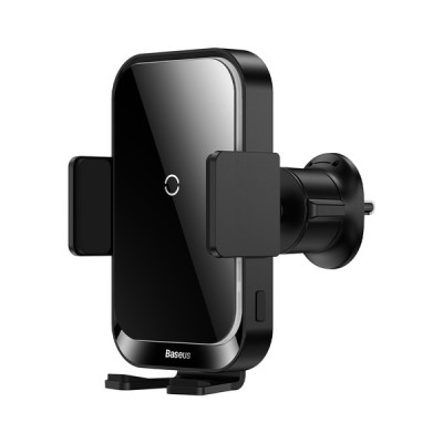 Автомобільний тримач З бездротовою зарядкою Wireless Charger Baseus Halo Electric 15W (black) (SUDD000001)