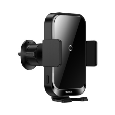Автомобільний тримач З бездротовою зарядкою Wireless Charger Baseus Halo Electric 15W (black) (SUDD000001)