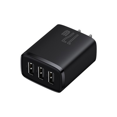 Зарядний Пристрій Baseus Compact 17W (3USB) (CCXJ020001) Black Зарядний Пристрій Baseus Compact 17W (3USB) (CCXJ020001) Black