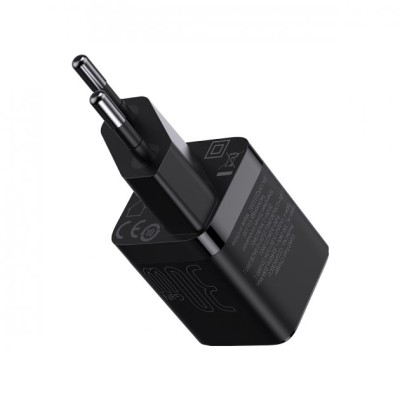Зарядний Пристрій Baseus GaN3 Fast Charger 30W (CCGN010101) (1 Type-C) Black