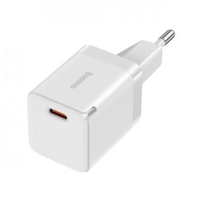Зарядний Пристрій Baseus GaN3 Fast Charger 30W (CCGN010102) (1 Type-C) White