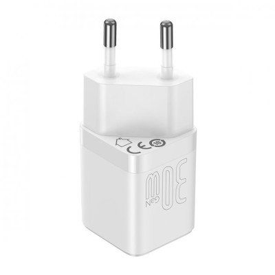 Зарядний Пристрій Baseus GaN3 Fast Charger 30W (CCGN010102) (1 Type-C) White