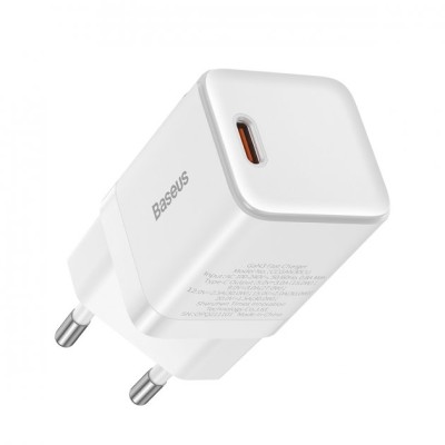 Зарядний Пристрій Baseus GaN3 Fast Charger 30W (CCGN010102) (1 Type-C) White