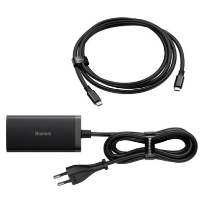 Зарядний Пристрій Baseus GaN5 Pro 67W USB+2Type-C+HDMI (1.5m) +Кабель Type-C to Type-C 100W(20V/5A (1m) CCGP110201 Black