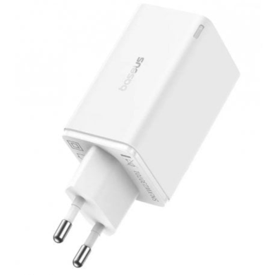 Зарядний Пристрій Baseus GaN6 Pro 65W FC 2xUSB-C | 2xUSB-A (P10162701213-00) White