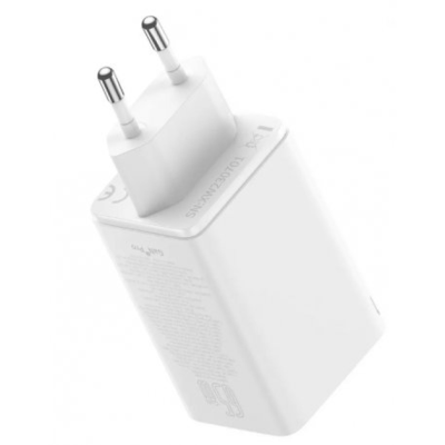 Зарядний Пристрій Baseus GaN6 Pro 65W FC 2xUSB-C | 2xUSB-A (P10162701213-00) White