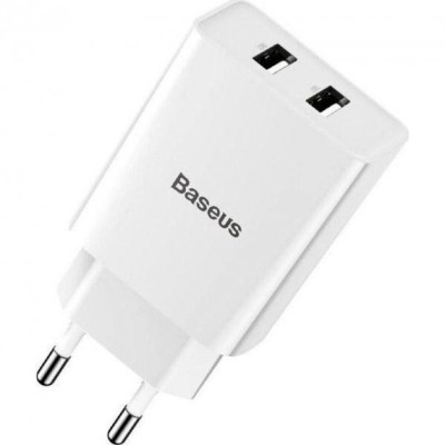 Зарядний Пристрій Baseus Speed Mini Dual U Charger 10.5W (CCFS-R02) White (с) Зарядний Пристрій Baseus Speed Mini Dual U Charger 10.5W (CCFS-R02) White (с)