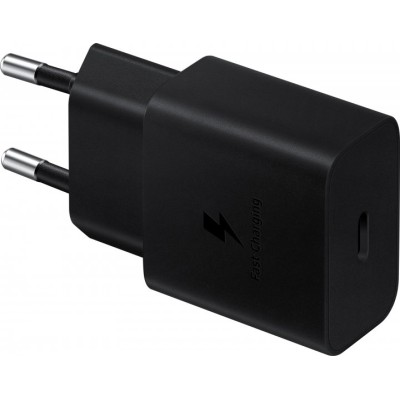 Зарядний Пристрій Samsung EP-T1510XBEGRU 15W Power Adapter + Type-C to Type-C Cable Black Зарядний Пристрій Samsung EP-T1510XBEGRU 15W Power Adapter + Type-C to Type-C Cable Black