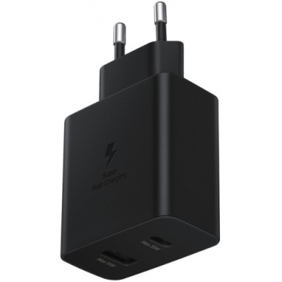 Зарядний Пристрій Samsung EP-TA220NBEGRU Power Adapter Duo (35W) Black