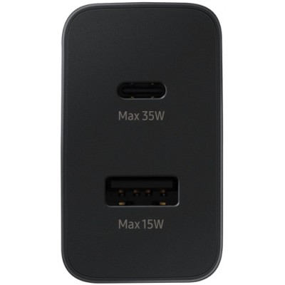 Зарядний Пристрій Samsung EP-TA220NBEGRU Power Adapter Duo (35W) Black
