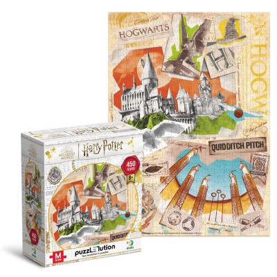 Пазл Hard-M Harry Potter. Школа Гоґвортс та поле для Квідичу, 450 Пазл Hard-M Harry Potter. Школа Гоґвортс та поле для Квідичу, 450