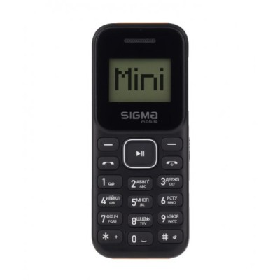 Телефон Sigma Mobile X-Style 14 Mini Black/Orange