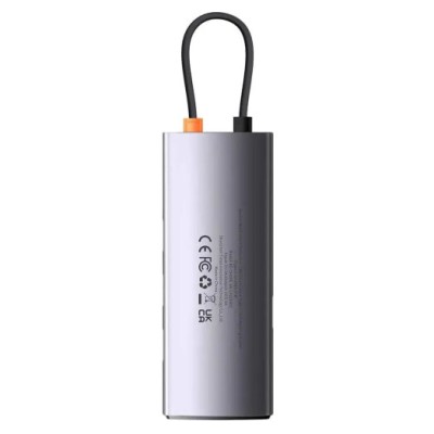 USB-Хаб Baseus Metal Gleam Series 4-in-1 (4xUSB3.0) (WKWG070013) Gray
