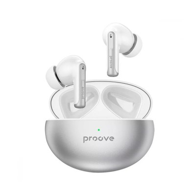 Бездротові навушники Proove Thunder Buds TWS with ANC (TWTB00010006) Silver Бездротові навушники Proove Thunder Buds TWS with ANC (TWTB00010006) Silver