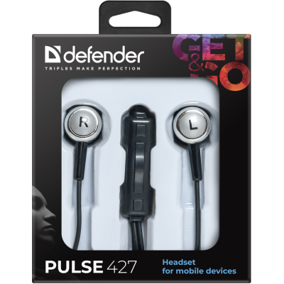 гарнітура DEFENDER Pulse 427 Black/Silver гарнітура DEFENDER Pulse 427 Black/Silver