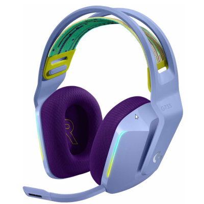 гарнітура LOGITECH G733 LIGHTSPEED Wireless RGB, LILAC гарнітура LOGITECH G733 LIGHTSPEED Wireless RGB, LILAC