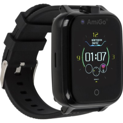 Дитячий смарт-годинник с видеозвонком AmiGo GO006 GPS 4G WIFI Black Дитячий смарт-годинник с видеозвонком AmiGo GO006 GPS 4G WIFI Black