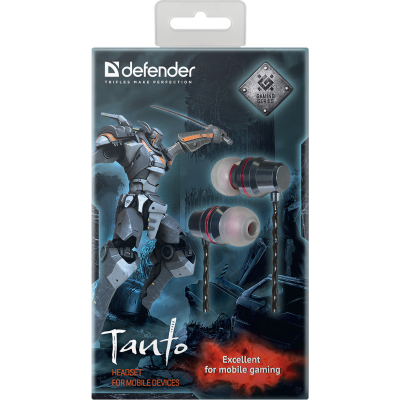 Навушники DEFENDER (64451)Tanto чорний + сірий Навушники DEFENDER (64451)Tanto чорний + сірий