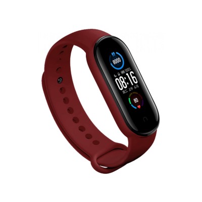 Ремінець для фітнес браслета Mi Band 5/6 Dark Red