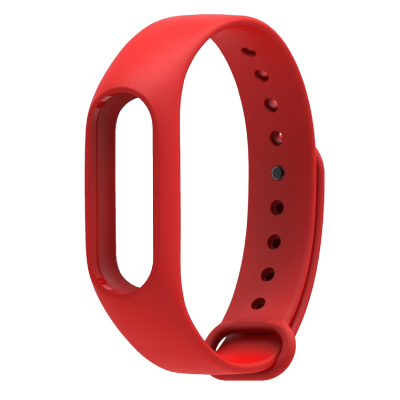 Ремінець для фітнес браслета Silicon Mi Band 2 Red