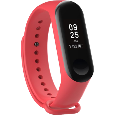 Ремінець для фітнес браслета Xiaomi Mi Band 3/4 Red