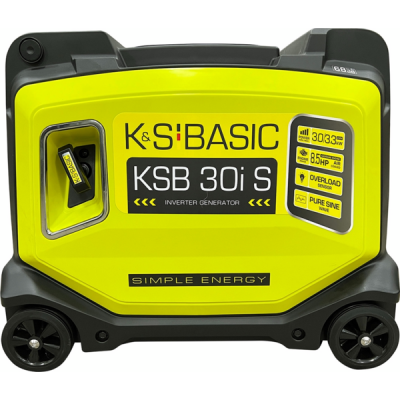 Генератор бензиновий інверторний Konner&Sohnen KSB 30i S, 230В, 3.3кВт, ручний старт, 40кг Генератор бензиновий інверторний Konner&Sohnen KSB 30i S, 230В, 3.3кВт, ручний старт, 40кг