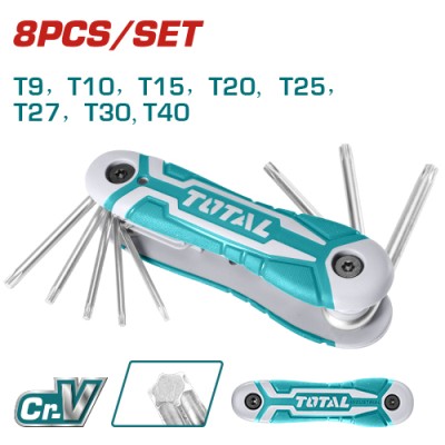 Набір TOTAL THT1061846 ключів Torx, T9-T40, 8шт. Набір TOTAL THT1061846 ключів Torx, T9-T40, 8шт.
