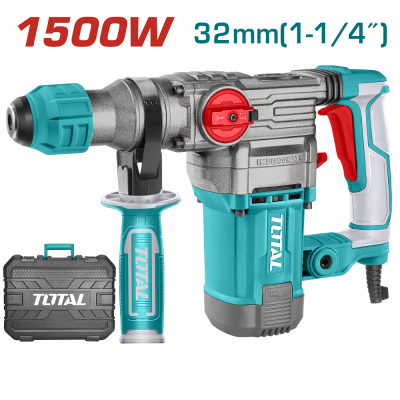 Перфоратор TOTAL TH1153256 SDS-Plus, 1500Вт, 0-950об/хв, 5.5Дж, 0-4500 уд/хв Перфоратор TOTAL TH1153256 SDS-Plus, 1500Вт, 0-950об/хв, 5.5Дж, 0-4500 уд/хв