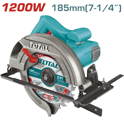 Пила TOTAL TS11218576 циркулярна, 1200Вт, 5000об/хв, 185х20мм Пила TOTAL TS11218576 циркулярна, 1200Вт, 5000об/хв, 185х20мм