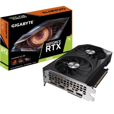 Відеокарта PCIE16 RTX3060 8GB GDDR6 GV-N3060GAMING OC-8GD GIGABYTE Відеокарта PCIE16 RTX3060 8GB GDDR6 GV-N3060GAMING OC-8GD GIGABYTE
