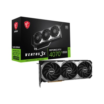 Відеокарта PCIE16 RTX4070TISUPER 16GB 4070TISUP 16G VEN 3X OC MSI Відеокарта PCIE16 RTX4070TISUPER 16GB 4070TISUP 16G VEN 3X OC MSI