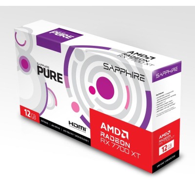 Відеокарта PCIE16 RX7700XT 12GB GDDR6 PURE 11335-03-20G SAPPHIRE Відеокарта PCIE16 RX7700XT 12GB GDDR6 PURE 11335-03-20G SAPPHIRE