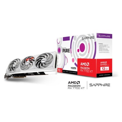 Відеокарта PCIE16 RX7700XT 12GB GDDR6 PURE 11335-03-20G SAPPHIRE Відеокарта PCIE16 RX7700XT 12GB GDDR6 PURE 11335-03-20G SAPPHIRE