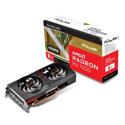 Відеокарта PCIE8 RX7600 8GB GDDR6 PULSE 11324-01-20G SAPPHIRE Відеокарта PCIE8 RX7600 8GB GDDR6 PULSE 11324-01-20G SAPPHIRE