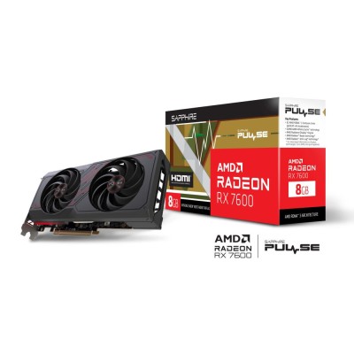 Відеокарта PCIE8 RX7600 8GB GDDR6 PULSE 11324-01-20G SAPPHIRE Відеокарта PCIE8 RX7600 8GB GDDR6 PULSE 11324-01-20G SAPPHIRE