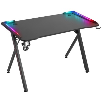 Комп.Аксесуари DEFENDER Стіл ігровий Extreme RGB 110x60x75мм, чорний Комп.Аксесуари DEFENDER Стіл ігровий Extreme RGB 110x60x75мм, чорний